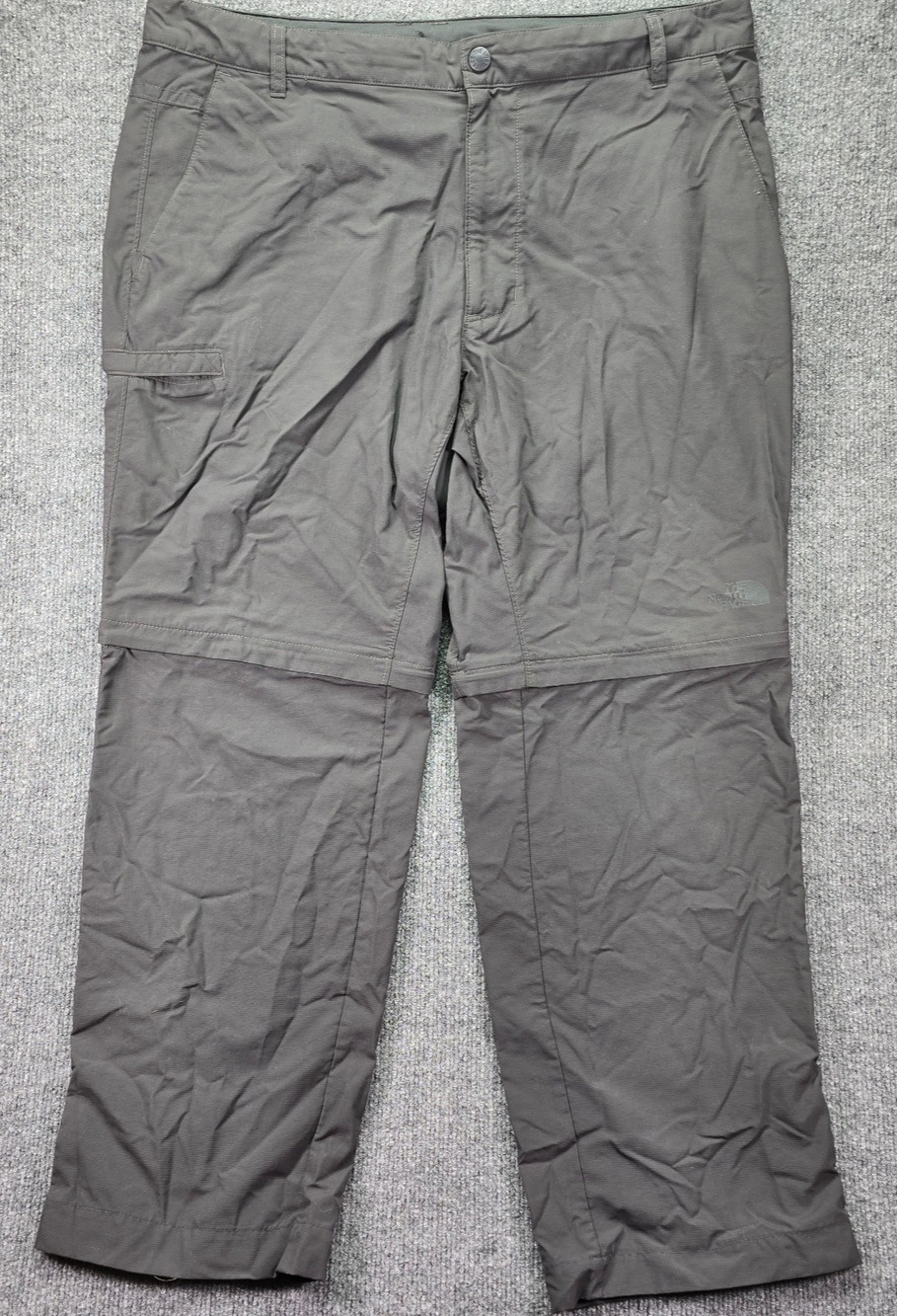 The North Face Horizon 2.0 Pants Mens 38x29 Gray Hiking Outdoor Convertible